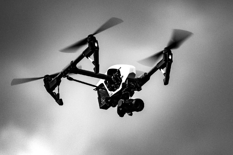 photo d'un drone en vol